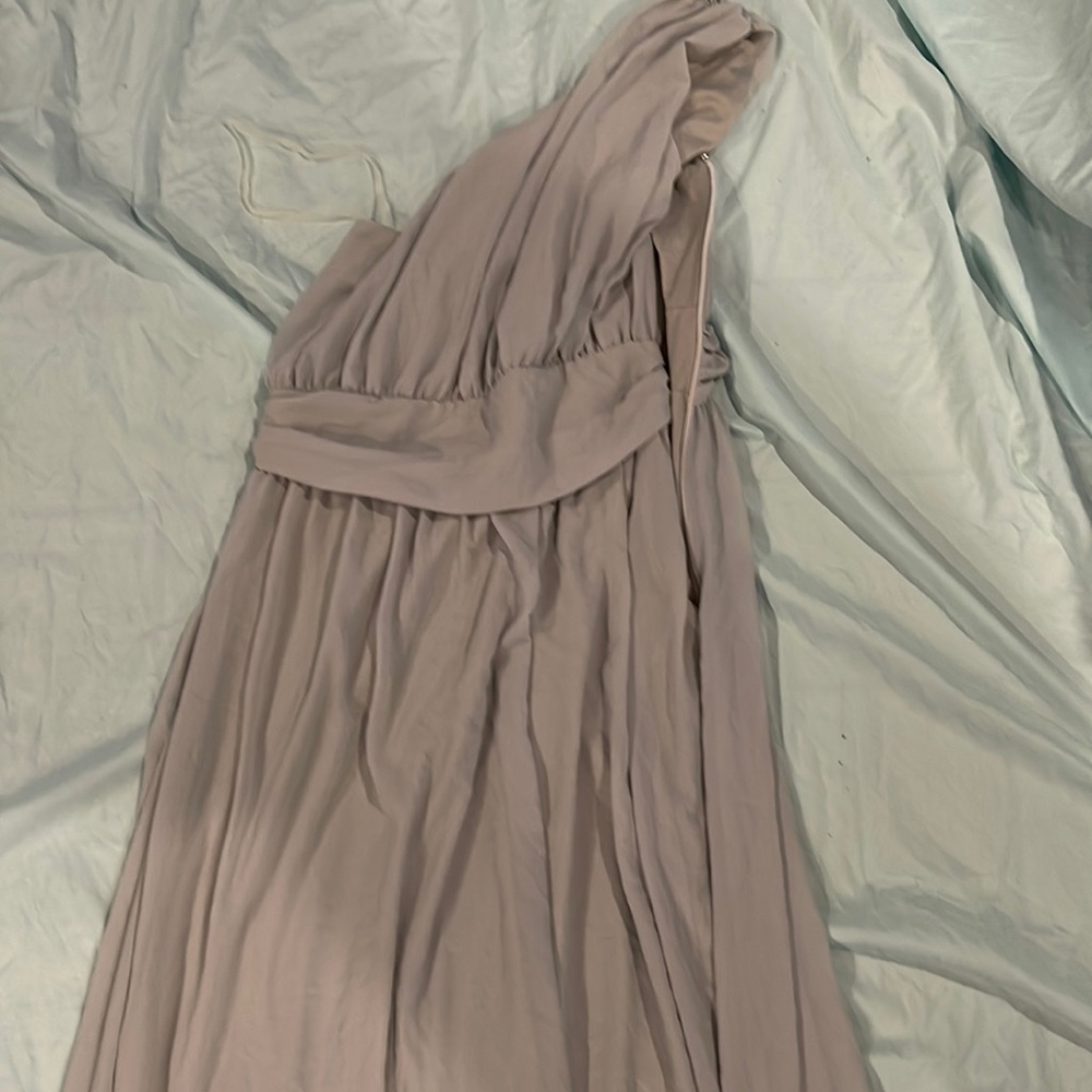 Floor length bridesmaids dress